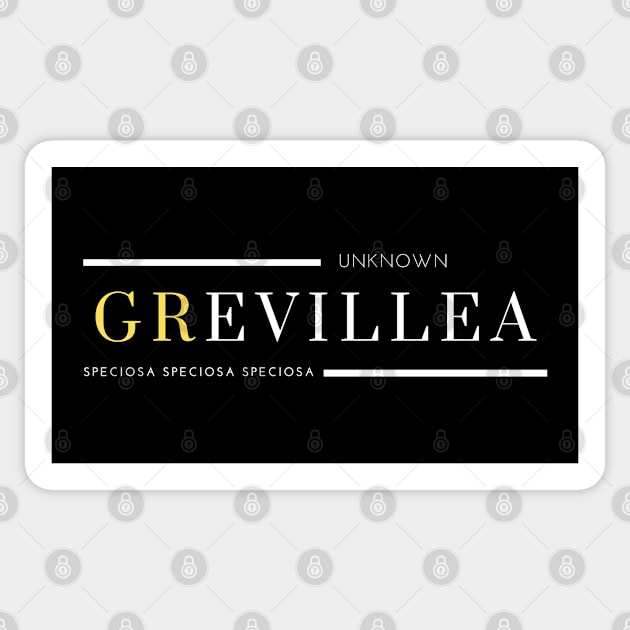 Minimalist Exotic Plant Design: Natural and Sophisticated Style - Grevillea Sticker by UNKNOWN COMPANY